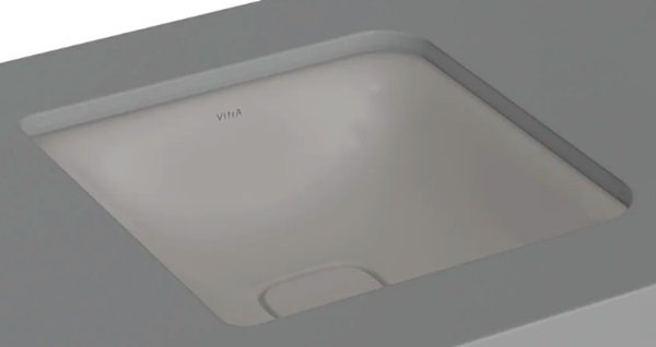 Vitra 7533B076-1083 Metropole Kare Tezgahaltı Lavabo Mat Taş Gri.